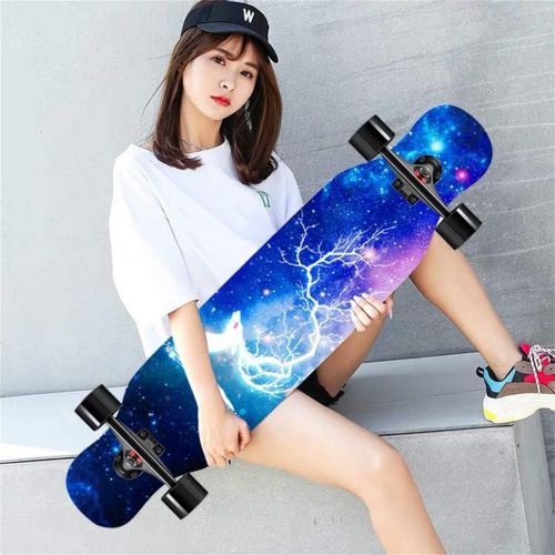  HYE-SPORT YEENUO Longboard 42” Drop Through Complete Skateboard 8 Layer Canadian Maple Wood Skate Board Complete Skateboard Drop Through Deck Complete Maple Cruiser