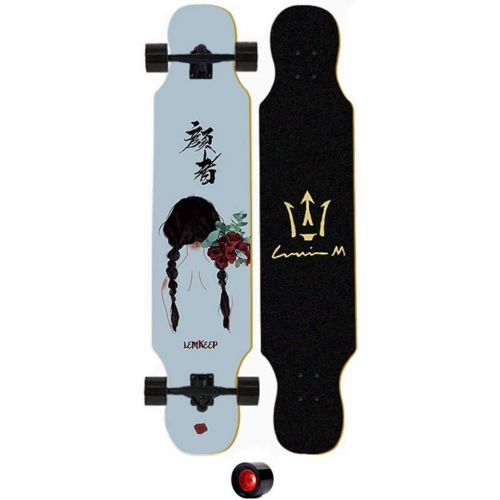  HYE-SPORT 42x9 in Longboard Skateboard Cruiser Longboard Skateboard Deck with Precision Bearings and Rugged Wheels for Beginners and Experienced Skaters, Wide Mini Balanced Design