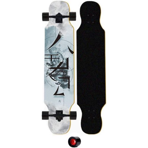  HYE-SPORT 42x9 in Longboard Skateboard Cruiser Longboard Skateboard Deck with Precision Bearings and Rugged Wheels for Beginners and Experienced Skaters, Wide Mini Balanced Design