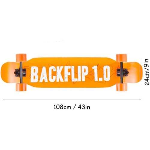  HYE-SPORT YEENUO 43x9 Inch Longboard Skateboard Cruiser Drop Through Maple Complete Longboards Skateboard Dancing,Cruising,Curving,Freeride Slide,Freestyle and Downhill Freestyle Cruiser for