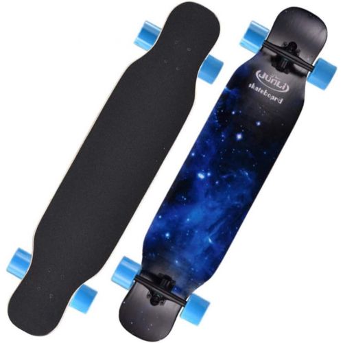  HYE-SPORT YEENUO 43x9 Inch Longboard Skateboard Cruiser Drop Through Maple Complete Longboards Skateboard Dancing,Cruising,Curving,Freeride Slide,Freestyle and Downhill Freestyle Cruiser for