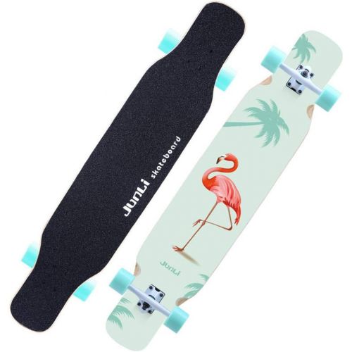  HYE-SPORT YEENUO Longboard Skateboards Cruiser - 46 X9 Complete Skateboard - Standard Skateboards for Kids Boys Girls Youths Beginners Starter-Complete Skate Boards Maple Pro Cruis