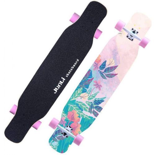  HYE-SPORT YEENUO Longboard Skateboards Cruiser - 46 X9 Complete Skateboard - Standard Skateboards for Kids Boys Girls Youths Beginners Starter-Complete Skate Boards Maple Pro Cruis