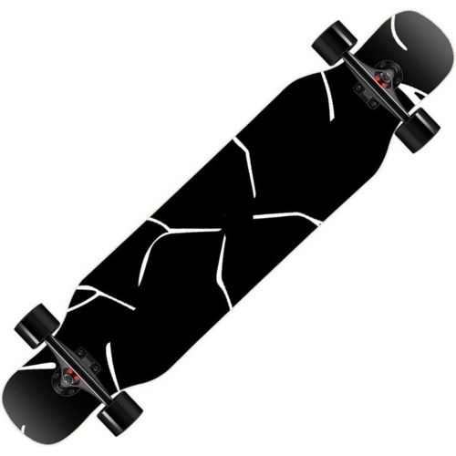  HYE-SPORT YEENUO 42 Inches Skateboard Drop Through Freestyle Longboard Complete Skateboard, 8 Layer Canadian Maple Wood Deck for Adult Youth Kid Beginner Girl and Boy