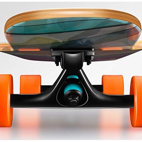  HYE-SPORT Skateboard 42 Tricks Skate Board Pro Dancing Board Double Kick Deck Beginners Complete Longboard Cruiser Suitable for Extreme Sports and Outdoors Freeride for Youths Adul