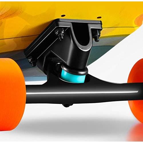  HYE-SPORT Skateboard 42 Tricks Skate Board Pro Dancing Board Double Kick Deck Beginners Complete Longboard Cruiser Suitable for Extreme Sports and Outdoors Freeride for Youths Adul