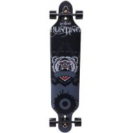 HYE-SPORT 41 Inch Drop-Through Longboard Skateboard Complete 7-ply Natural Hardrock Maple Board and ABEC-11 Bearing Made for Adults, Teens, and Kids Design