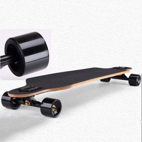  HYE-SPORT 41 Inch Drop-Through Longboard Skateboard Complete 7-ply Natural Hardrock Maple Board and ABEC-11 Bearing Made for Adults, Teens, and Kids Design