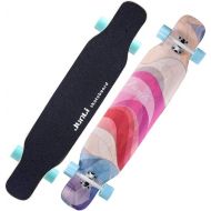 HYE-SPORT YEENUO Kids Skateboards Long Boards Skateboard Complete Skateboards 46x 9 - Standard Skateboards for Beginners Starter Kids Boys Girls Teenager- Maple Cruiser Pro Skate B