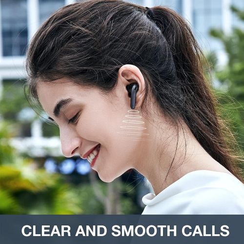  HYIEAR Wireless Earbuds ? Bluetooth Headphones with Microphone and Touch Control ? Ultra-Light and Ergonomic Wireless Bluetooth Earbuds ? 40 Hours Playtime ? IPX5 Waterproof Wireless Earp