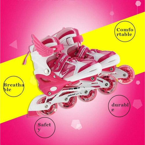  HYM Erhaltlich in S/M/L/Inline Skates Rollschuhe Kinder Grosse Anfanger Komfortable Rollschuhe Inline Skates Madchen Jungen Pink/blau,Red,S