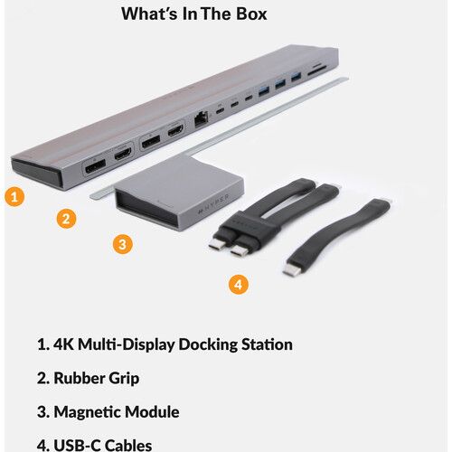  HYPER HyperDrive 4K Multi-Display Docking Station for Apple 13-16