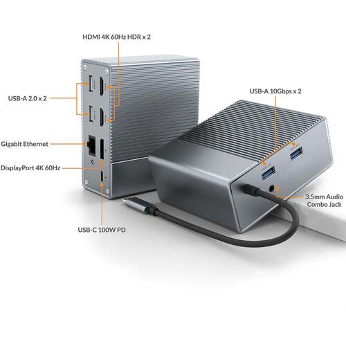  HYPER Hyperdrive GEN2 10-in-1 USB-C Docking Station