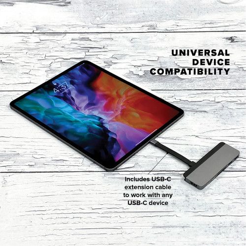  HYPER HyperDrive DUO 7-in-2 USB Type-C Hub for Select MacBook Pro and MacBook Air Models (Space Gray)