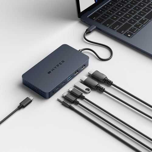  HYPER HyperDrive Dual 4K HDMI 7-Port USB-C Hub (Space Gray)