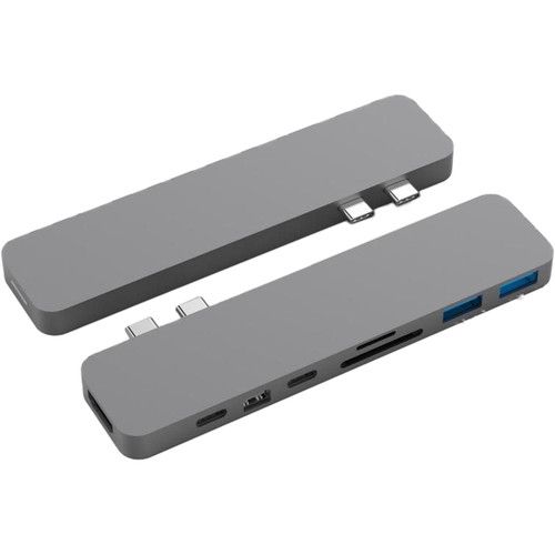  HYPER HyperDrive PRO 8-in-2 USB Type-C Hub for MacBook Pro & Air Laptops (Space Gray)