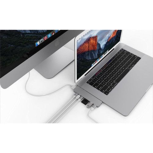  HYPER HyperDrive PRO 8-in-2 USB Type-C Hub for MacBook Pro & Air Laptops (Space Gray)