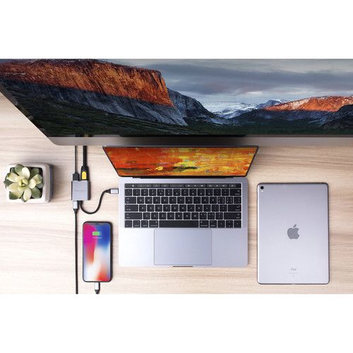  HYPER HyperDrive 4K HDMI 3-in-1 USB Type-C Hub (Space Gray)