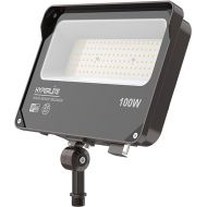 HYPERLITE LED Flood Light with Dusk to Dawn Photocell, 11000LM LED Security Flood Lights Outdoor, 5000K Daylight IP65 Waterproof Floodlights for Court, Garden, Yard