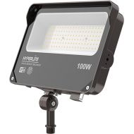 HYPERLITE 100W LED Flood Light with Dusk to Dawn Photocell, 11000LM LED Security Flood Lights Outdoor, 5000K Daylight IP65 Waterproof Floodlights for Yard, Garden, Court