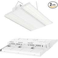 HYPERLITE High Bay LED Shop Lights 150W，20250LM(135lm/w) Linear High Bay Light 5000K,120-277V, 1-10V Dimmable Linear Hanging Light for Garage Warehouse Workshops Barn, 5 Years Warranty