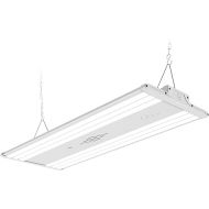 HYPERLITE 4FT High Bay LED Shops Lights 220W, 28,600lm 5000K High Bay Linear Light 1-10V Dimmable UL Approved AC 120-277V for Garage Factory Workshop