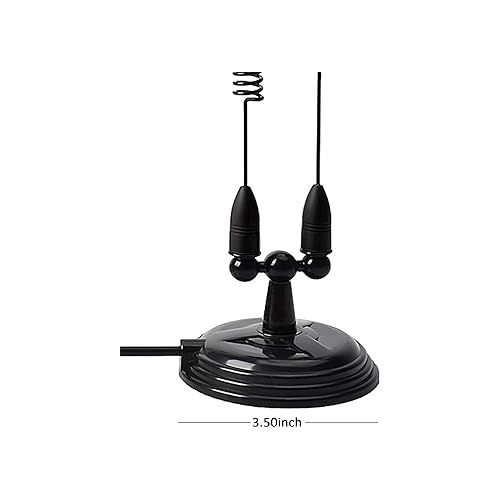  HYS Amateur Dual-Band VHF & UHF Magnet Base Antenna for 2m/70cm Motorola Mobile Ham Radios & Repeaters with 3.5inchs Magnetic Mount, W/13ft RG58 Cable PL-259 UHF Male Mag Mount (Black)