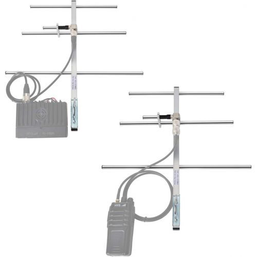  HYS UHF 100W Yagi Antenna Base Station Antenna High Gain 7 dBi UHF-Female Aluminum Alloy Antenna for 400-470Mhz Mobile FM Transceiver/Two-Way Radio