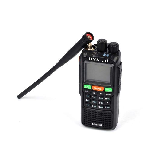  HYS Walkie Talkies Long Range Rechargeable TC-889 10W GPS FRS GMRS Dual Band VHF UHF Amateur Radio Two Way Radio with Programming Cable