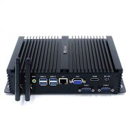 HYSTOU P04 Intel Core i5-4200U, Desktop Computer，Mini pc,Mini PC fanless,2RS232, 4USB3.0, 3USB2.0, Wi-Fi, Bluetooth 4.2, Win 10(OEM NO Key)(4GB RAM  128GB SSD)