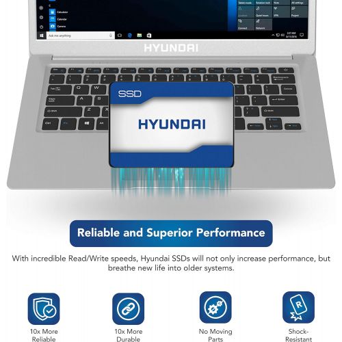  Hyundai 240GB SSD SATA III, 3D NAND 2.5 Internal Solid State Drive (120GB, 240GB, 480GB, 960GB)
