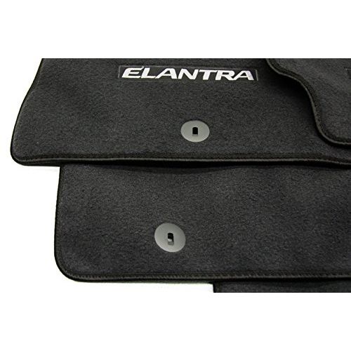  HYUNDAI Genuine 2017-2018 Hyundai Elantra Sedan Black Floor Mats