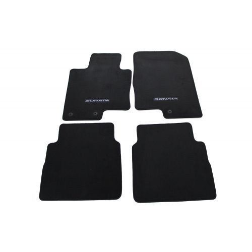  HYUNDAI Genuine Accessories 3QF14-AC200RY Black Front and Rear Carpet Floor Mat Sonata Sonata Hybrid