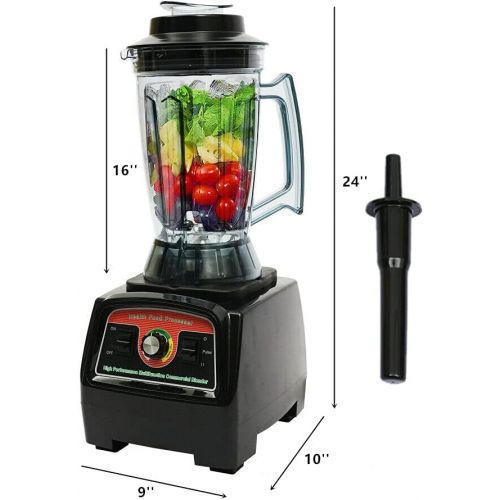  HYYKJ-US Professional Countertop Blender 2800W Commercial Smoothie Blender Shakes Smoothies Juicer Maker Machine with 140 OZ BPA Free Pitcher (Smoothie Blender)