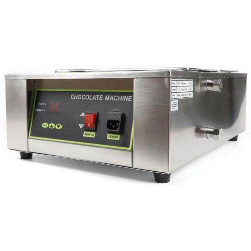  [아마존베스트]HYYKJ-US HYYKJ Electric Chocolate Melting Pot Machine 2 Melting Pot 22LB Capacity Chocolate Warmer Heater Boiler Tempering Furnace Machine Commercial Chocolate Shop and Home Chocolate Melte