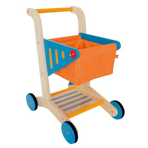  HaPe Hape Pretend Play Mini Wooden Kids Toddler Supermarket Grocery Shopping Cart
