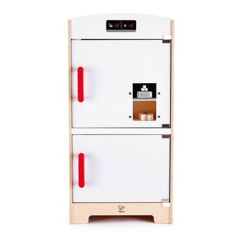  HaPe Hape Cabinet Style Wooden Fridge Freezer Play Kitchen w Ice Dispenser, White