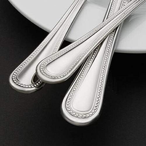  [아마존베스트]Serving Utensils, HaWare Stainless Steel Silverware Serving Set 5 Pieces, Pearled Edge Hostess Serving Set for Buffet Party Kitchen Restaurant, Mirror Finished & Dishwasher Safe