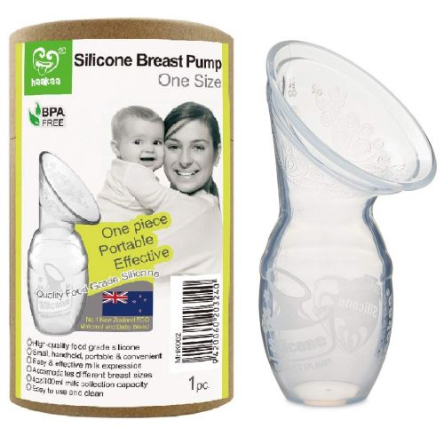  [아마존베스트]Haakaa Silicone Breastfeeding Manual Breast Pump Milk Pump 100% Food Grade Silicone BPA PVC and...