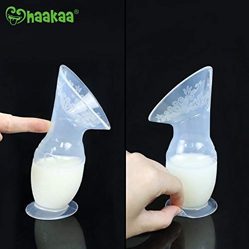  [아마존베스트]Haakaa Manual Breast Pump with Stopper 4oz/100ml