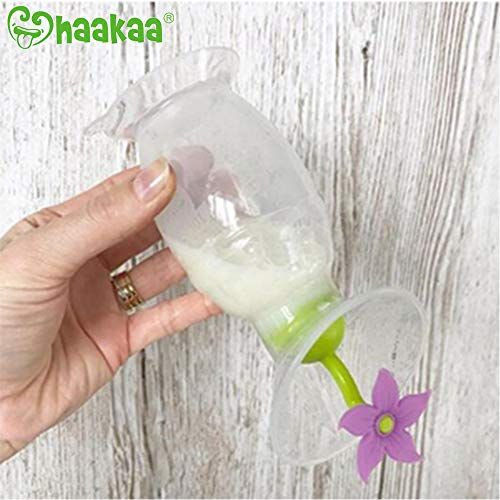 [아마존베스트]Haakaa Manual Breast Pump with Stopper 4oz/100ml