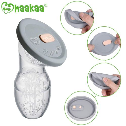  [아마존베스트]Haakaa Manual Breast Pump Milk Saver 3oz/90ml+Lid