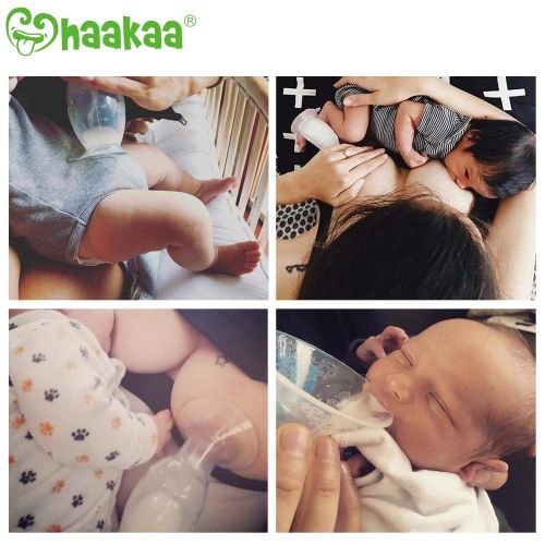  [아마존베스트]Haakaa Manual Breast Pump Milk Saver 3oz/90ml+Lid