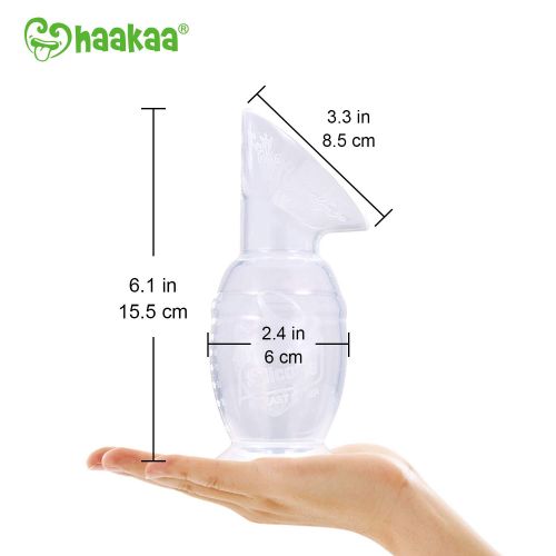  [아마존베스트]Haakaa Manual Breastpump Saver with Base 4oz/100ml