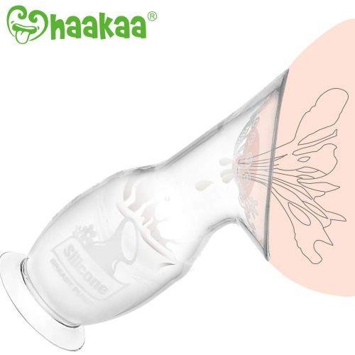  [아마존베스트]Haakaa Manual Breast Pump with Base 5oz/150ml