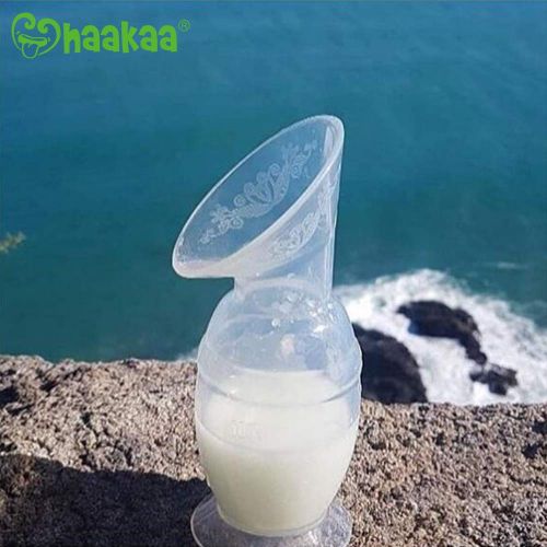  [아마존베스트]Haakaa Manual Breast Pump with Base 5oz/150ml