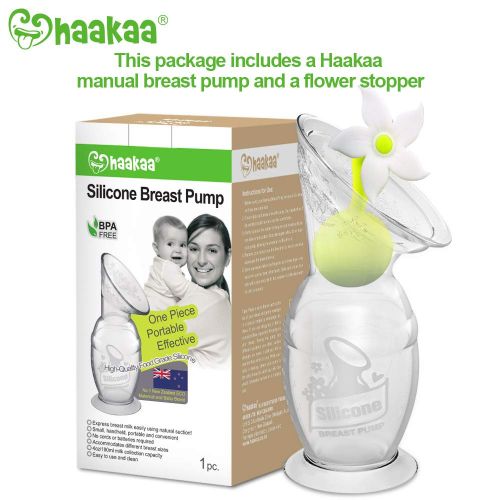  [아마존베스트]Haakaa Silicone Breastpump with Stopper 4oz/100ml