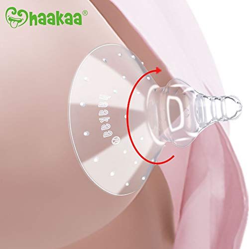  [아마존베스트]Haakaa Nipple Shield Breastfeeding with Carry Case Using for Protects Sore Cracked Nipples Flat Inverted...