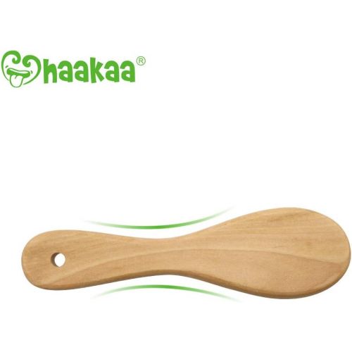  [아마존베스트]Haakaa Wooden Baby Hair Brush Natural Soft Goat Bristle for Newborns Toddlers Use for Cradle Cap...