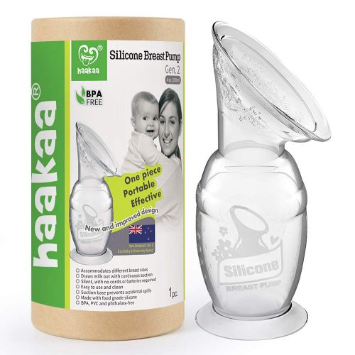  Haakaa Manual Breastpump Saver with Base 4oz/100ml